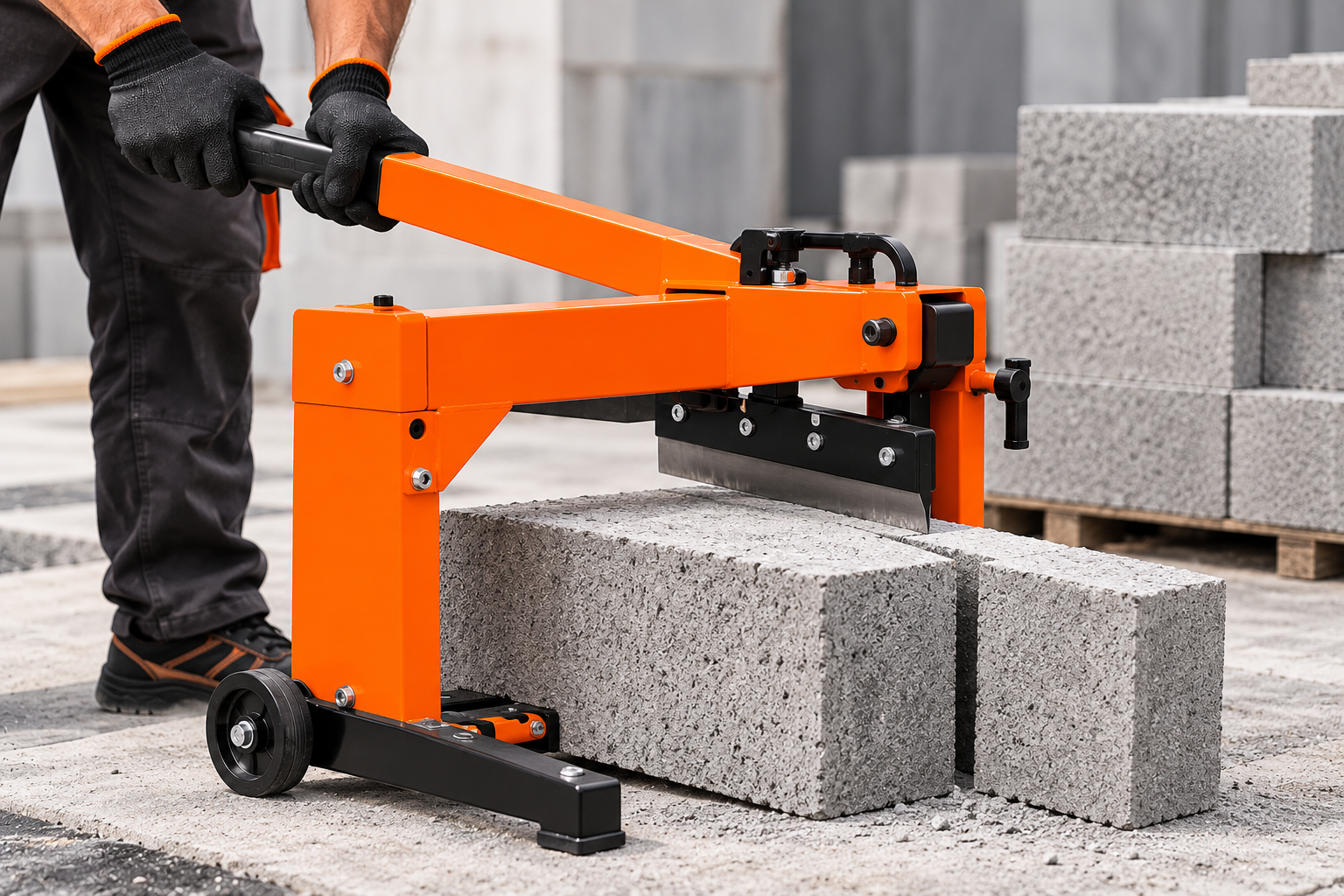 Facile block cutter