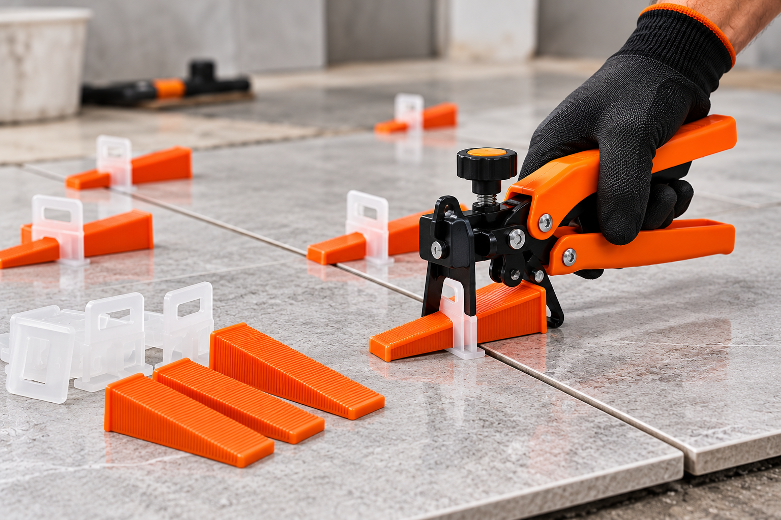 Facile tile fixing accessories